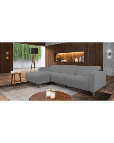 Sofá Verona 3L C/ Chaise e Relax Elétrico