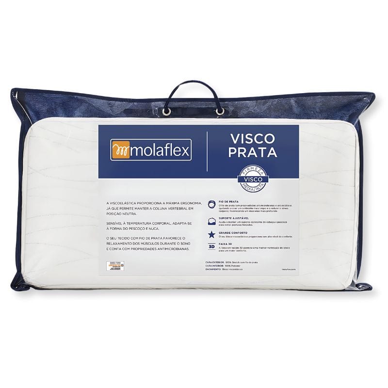 Almofada Visco Prata