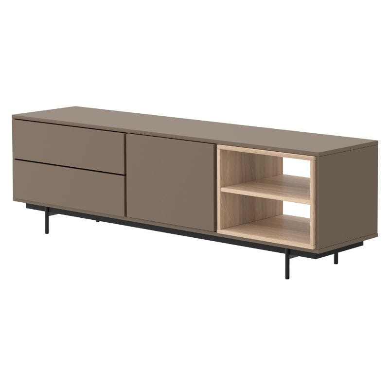 Movel TV 2 Gavetas Lateral Capuccino