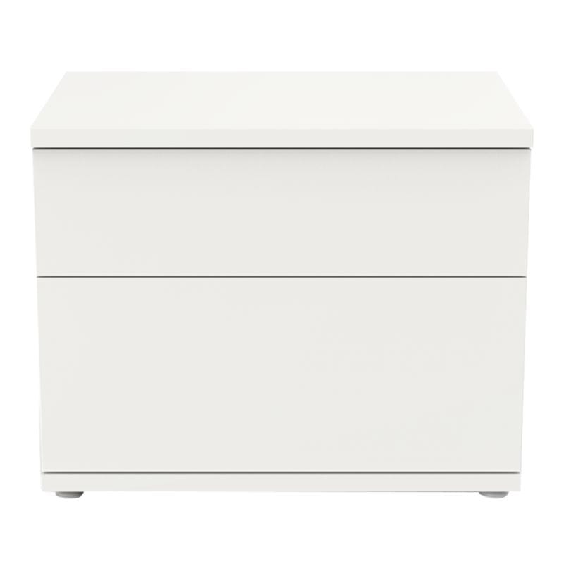 Mesa de Cabeceira Chiado 2 Gavetas Branco