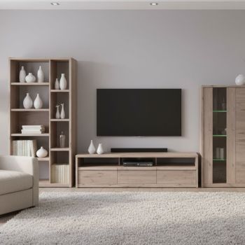 Base TV Toronto Vita 3 Gavetas Ambiente