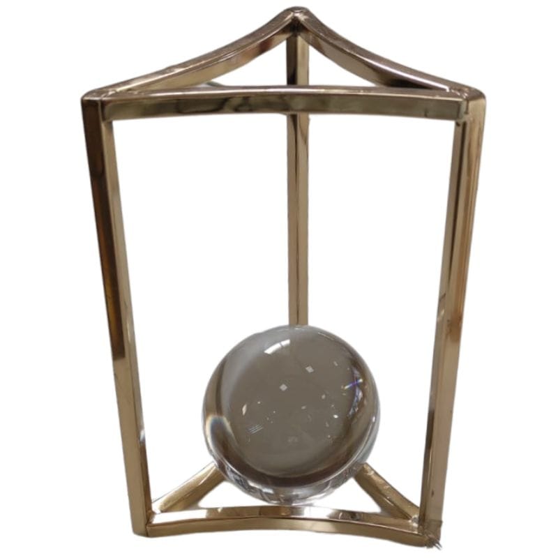 Bola de Vidro com Suporte Decorativa Ref. 78788 Cima