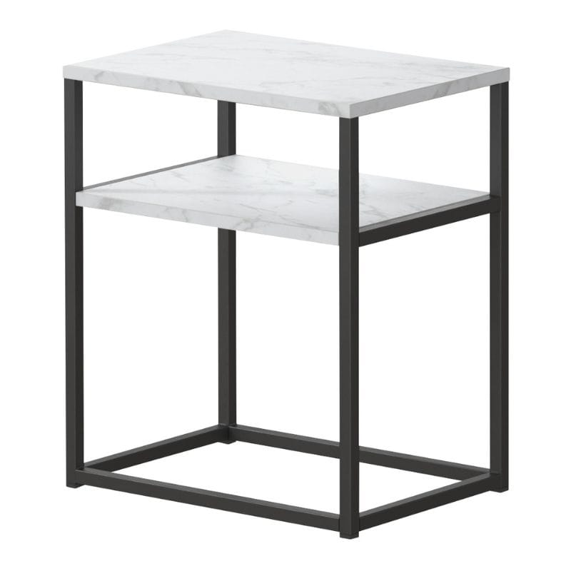 Mesa Cabeceira City Marmol 1 Prateleira Lateral
