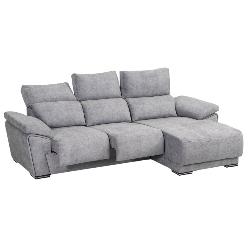Sofá Kleber Com Chaise Dta Cinza