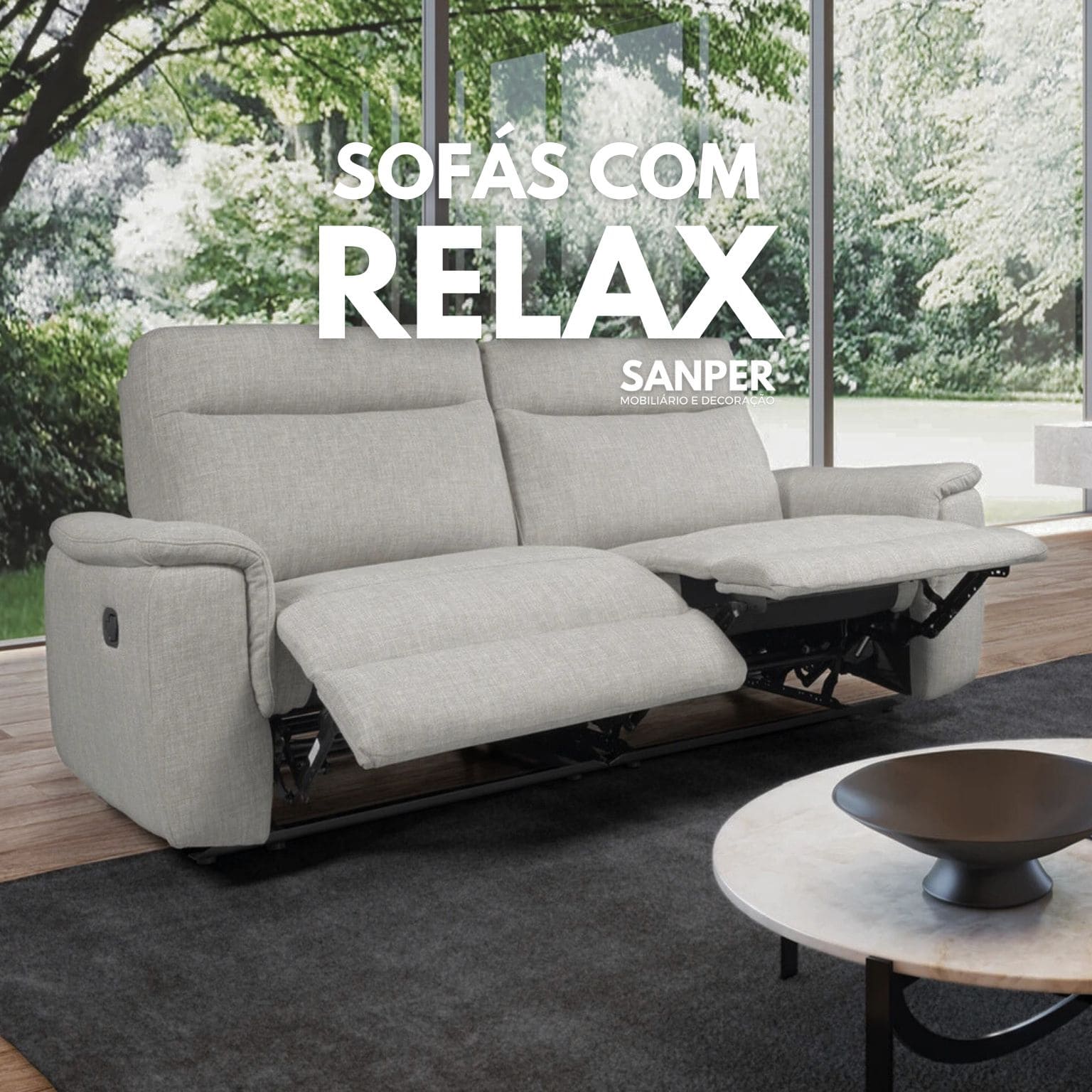 Sofás com Relax