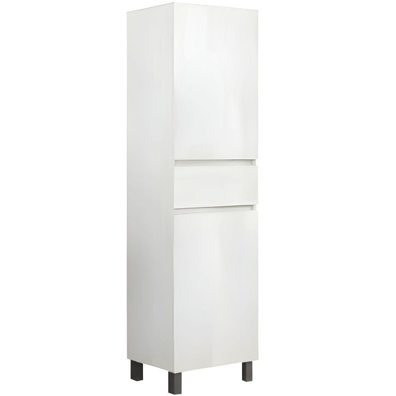 Móvel WC Valle Coluna 40cm c 2 Portas + 1 Gaveta Branco