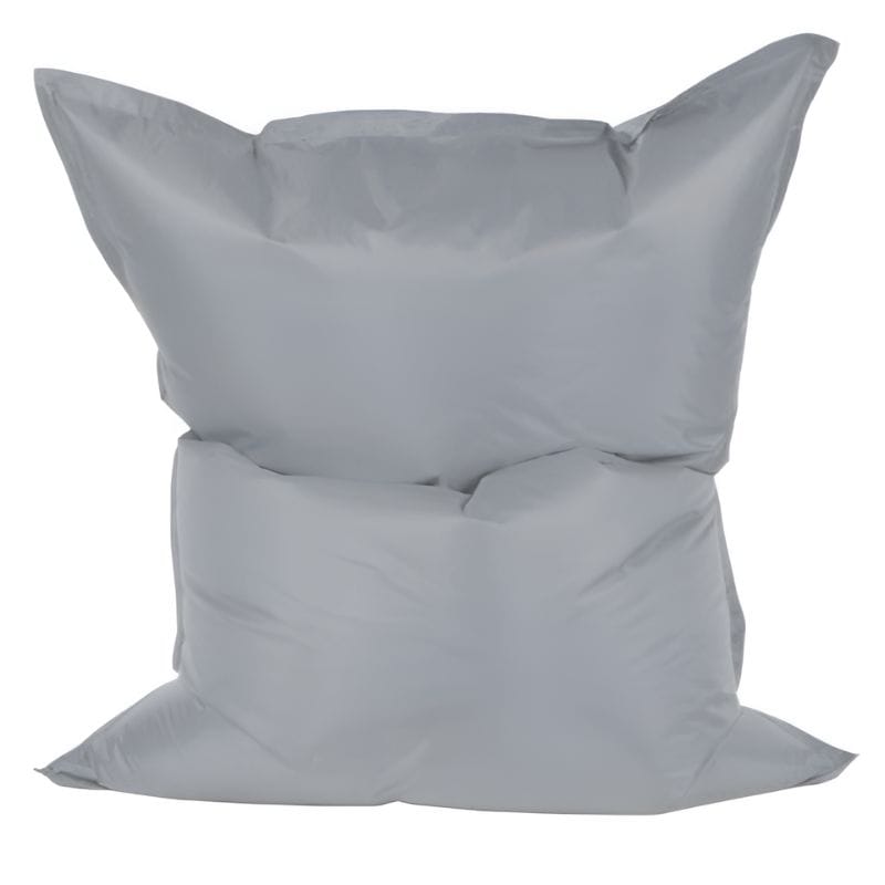 Puff Retangular Cinza Exterior