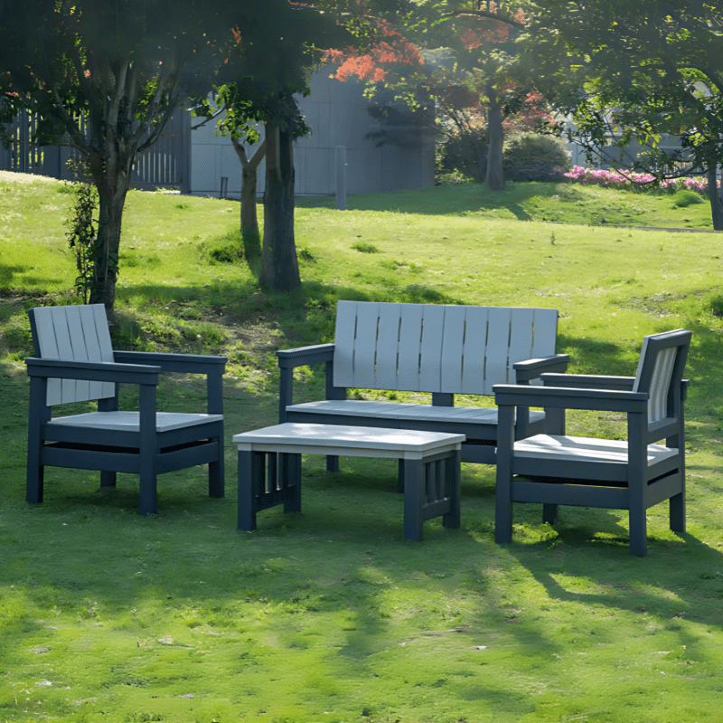 Conjunto PP Sofás cEstofo + Mesa Centro Ref. 923NT04 Ambiente