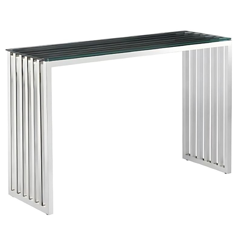 Consola de Metal com Tampo de Vidro Ref. 0153