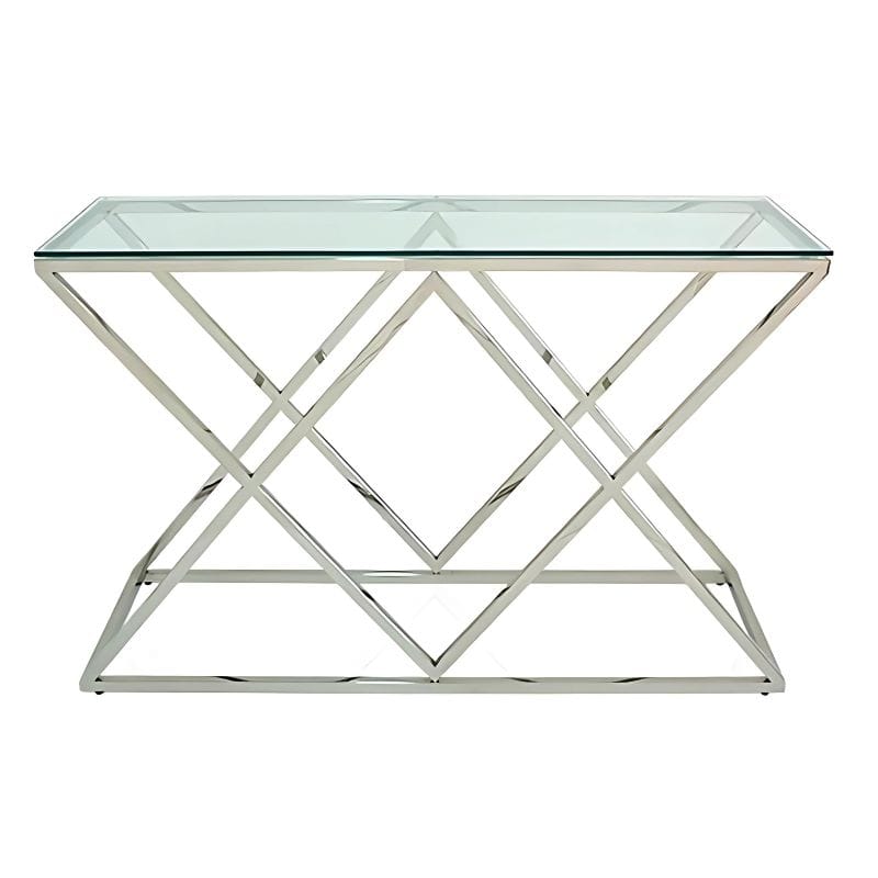Credência Cromada com Vidro Transparente Ref. 7297