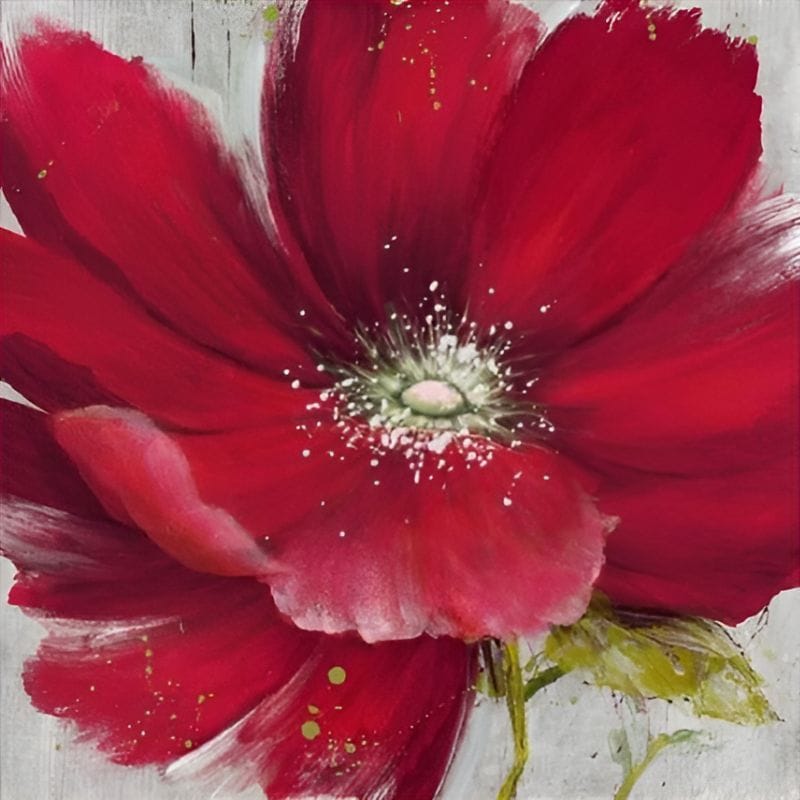 Tela 4638 - Flor Vermelha