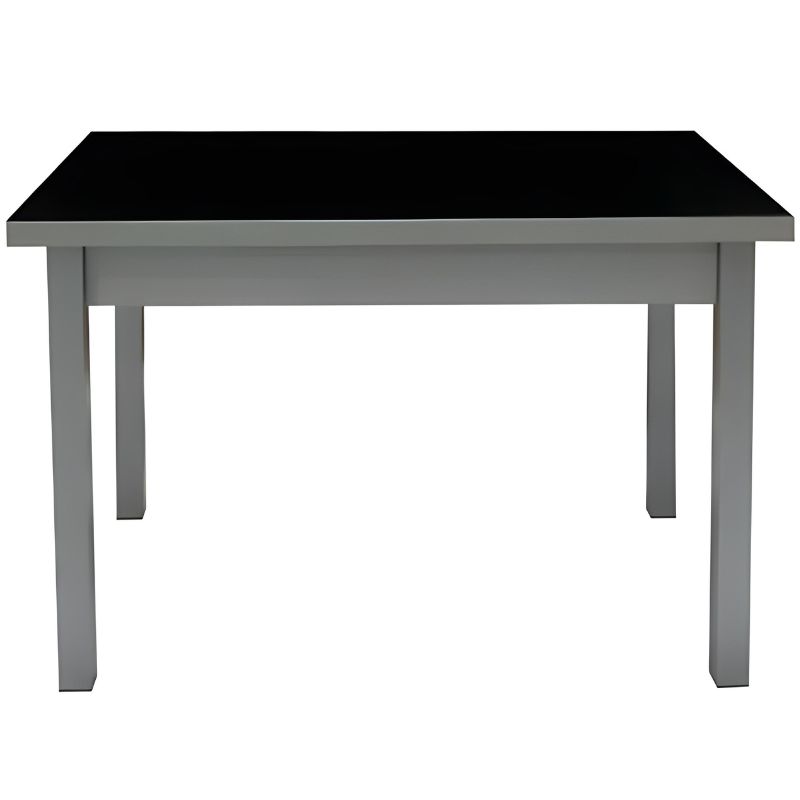 Mesa Extensível Tuí Vidro Preto