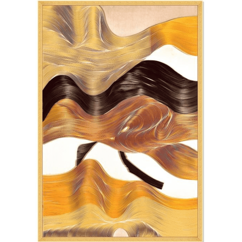 Tela Acrilica com Moldura 8812 - Abstrato