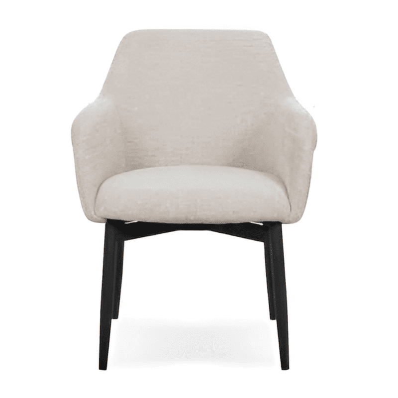 Cadeira Tecido Pé Preto Ref. 922A-4036 Beje
