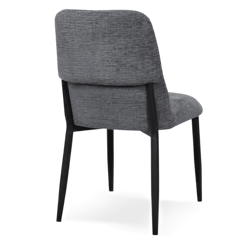 Cadeira Tecido Pé Preto Ref. 922A-4037 Antracite