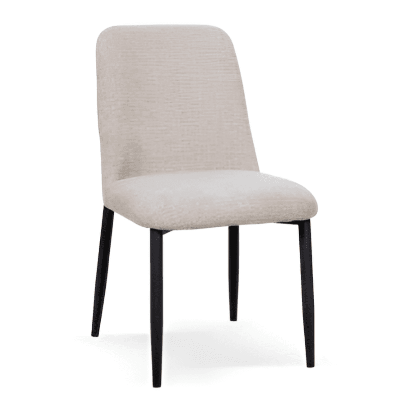 Cadeira Tecido Pé Preto Ref. 922A-4037 Beje