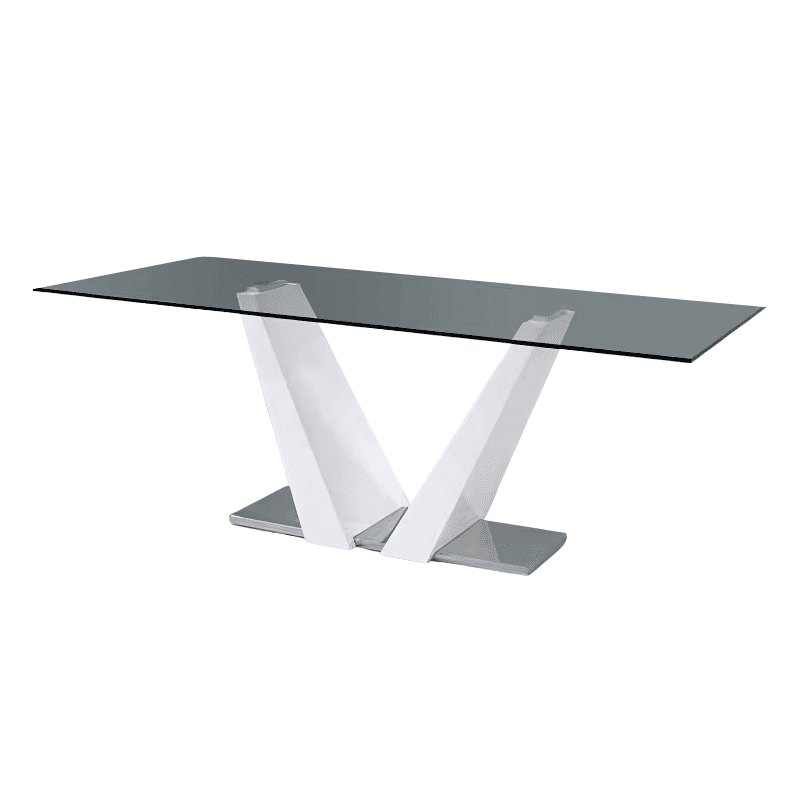 Mesa Cristal Lacado Branco Ref. 822AM-T1512B