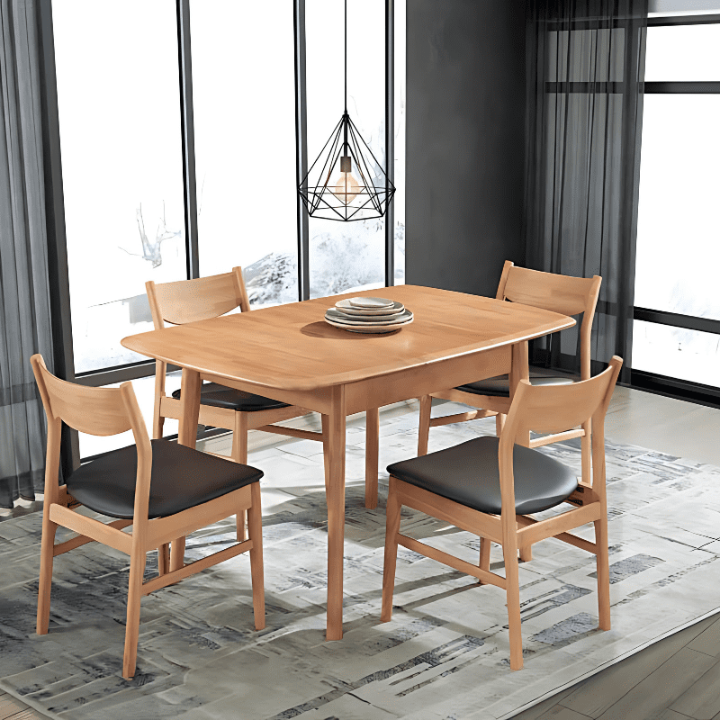 Mesa Extensível Madeira Natural Ref. 684T612B Ambiente