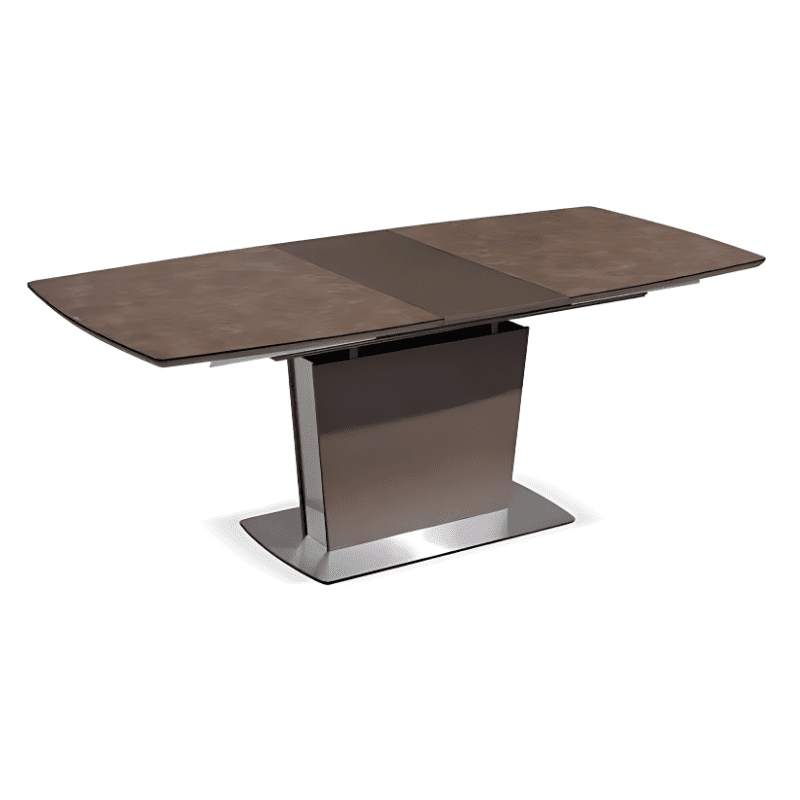 Mesa Extensível Tampo Castanho Vidrado Ref. 869TD-2050