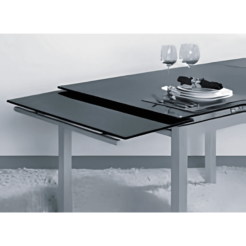 Mesa Tampo Cristal c_Abas Ref. 700DT-219B Aberta