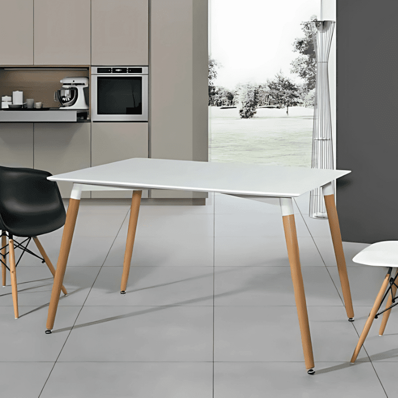 Mesa Tampo Lacado Branco Ref. 8140W-T204B Ambiente