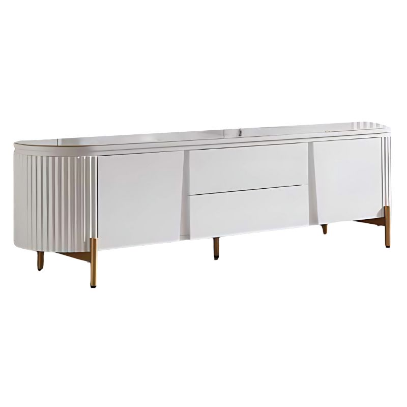 Móvel TV Lacado Branco cTampo Mármore Ref. 906R2337TV