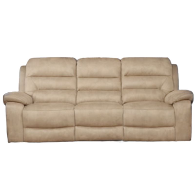 Sofá Ref 50119 3 Lugares c_2 Relax Manual Camel Nobuck