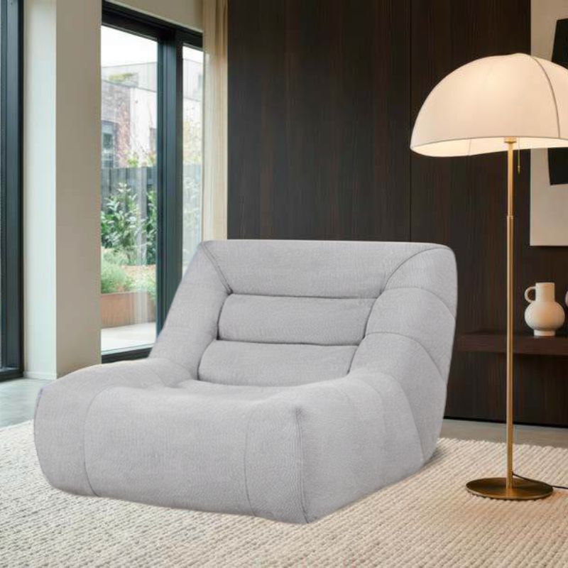 Cadeirão Relax Tecido Cinza Claro Full Foam Ref. 806 SUNNY Ambiente