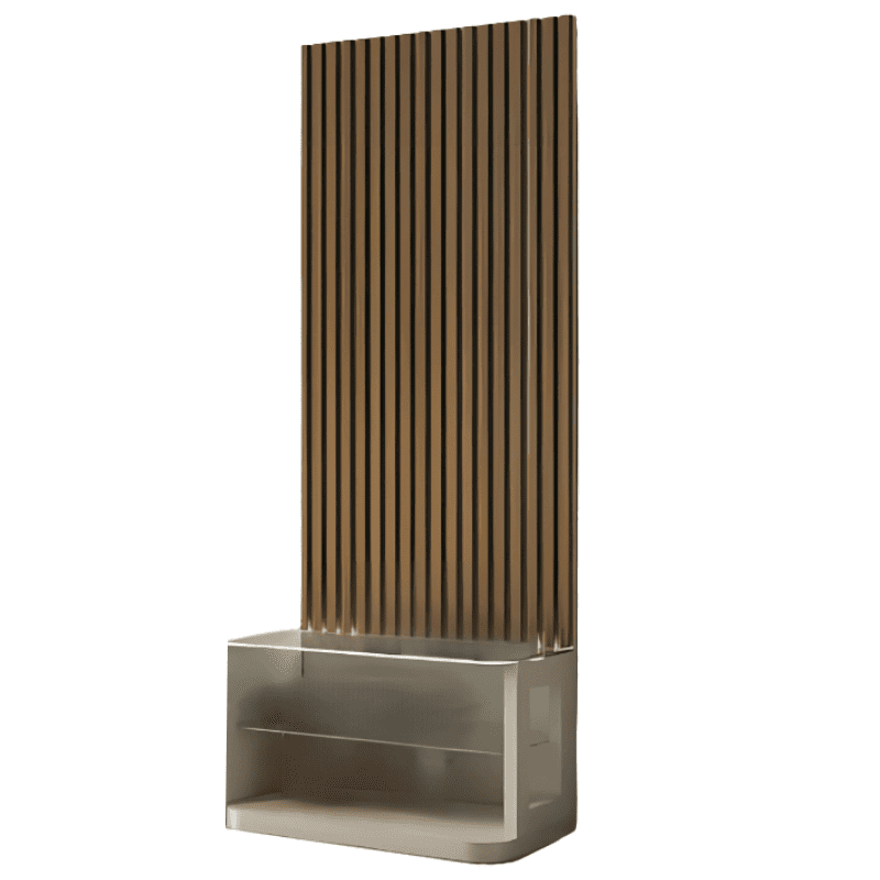 Painel Lateral Narta c_Prateleira de Vidro e LED