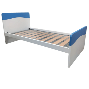 Cama 320 Branca e Azul p_col 190x90cm