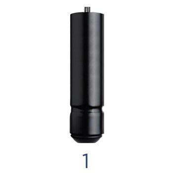 Conjunto de 2 Pés Metálicos Pretos - 26cm