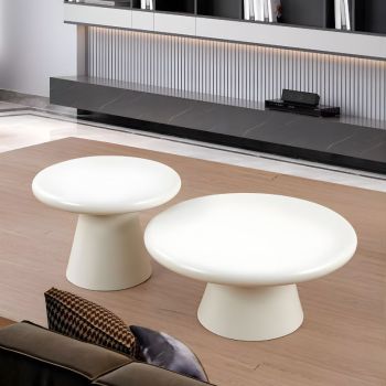 Conjunto mesas Centro Branco Mate Ref. 854CT15279 Ambiente