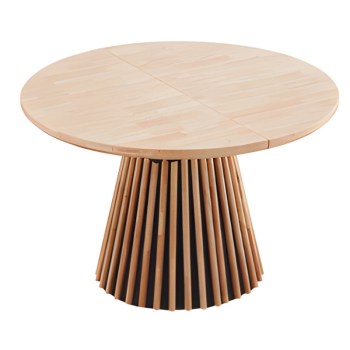 Mesa Refeição Groove Redonda Extensível Nordish 100_120cm