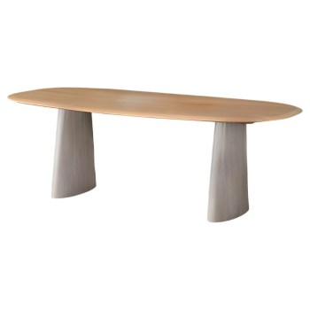 Mesa Sala Tampo Natural Pé Travertine Ref. 912F-1904