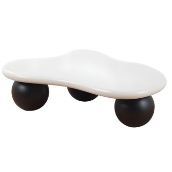 Mesa de Centro BrancoPreto Matte Ref. 854CT15271