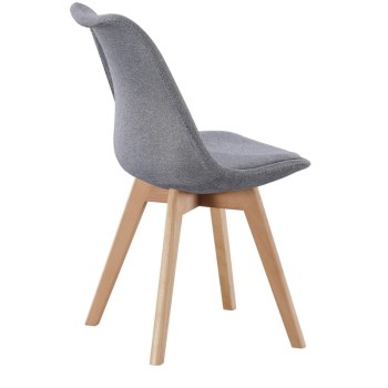 Cadeira Bistro Tap Tecido Gris Ref. 0002540024212 Tras