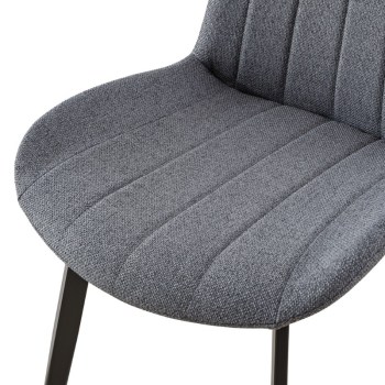 Cadeira Sophie Estofada Tecido Gris Ref. 0700720024212 Detalhe