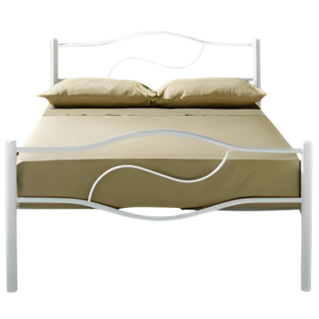 Cama Ferro Branca RefCama Ferro Branca Ref. 164 p_Colchão 183x133 cm 164 p_Colchão 183x133 cm