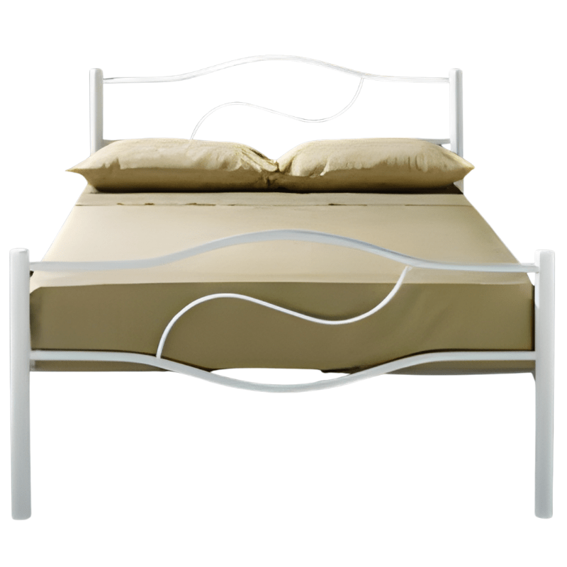 Cama Ferro Branca RefCama Ferro Branca Ref. 164 p_Colchão 183x133 cm 164 p_Colchão 183x133 cm