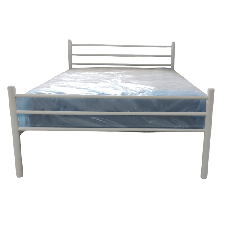 Cama Ferro Ref. 146 Casal Branca pColchão 195x140 cm Medida Especial