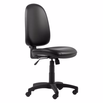Cadeira de Escritório ECO Costa Alta Sem Braços Ref. 1502 Napa Preta