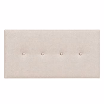 Cabeceira Ava Estofada Suspensa 90cm Sydney Beige Frente