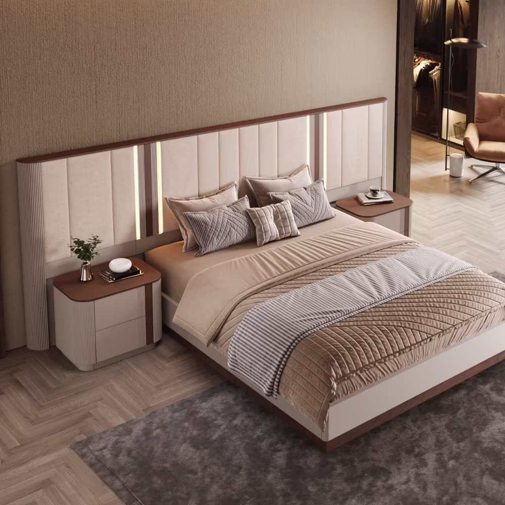Cama GYO Cabeceira Longa p_Cama 200x160cm Ref. 3016 Lateral