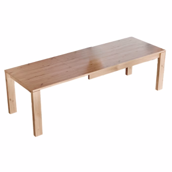 Mesa Jantar AQUA Retangular Extensível 180cm Ref. AQ2302 Aberta