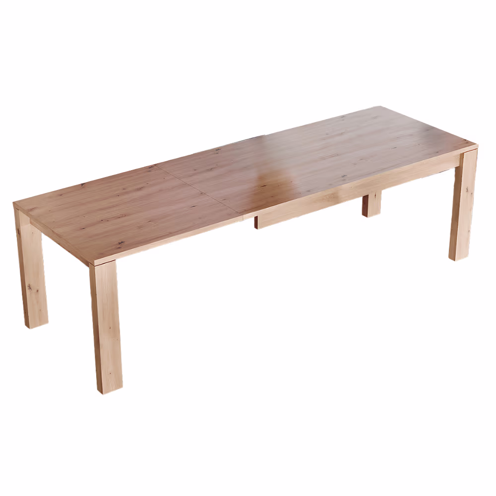 Mesa Jantar AQUA Retangular Extensível 180cm Ref. AQ2302 Aberta