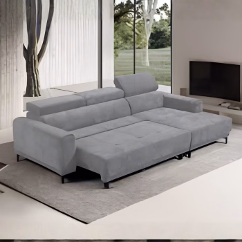 Sofá Chaiselongue Tecido cCama Elétrica Ref. 888 Dante (1)